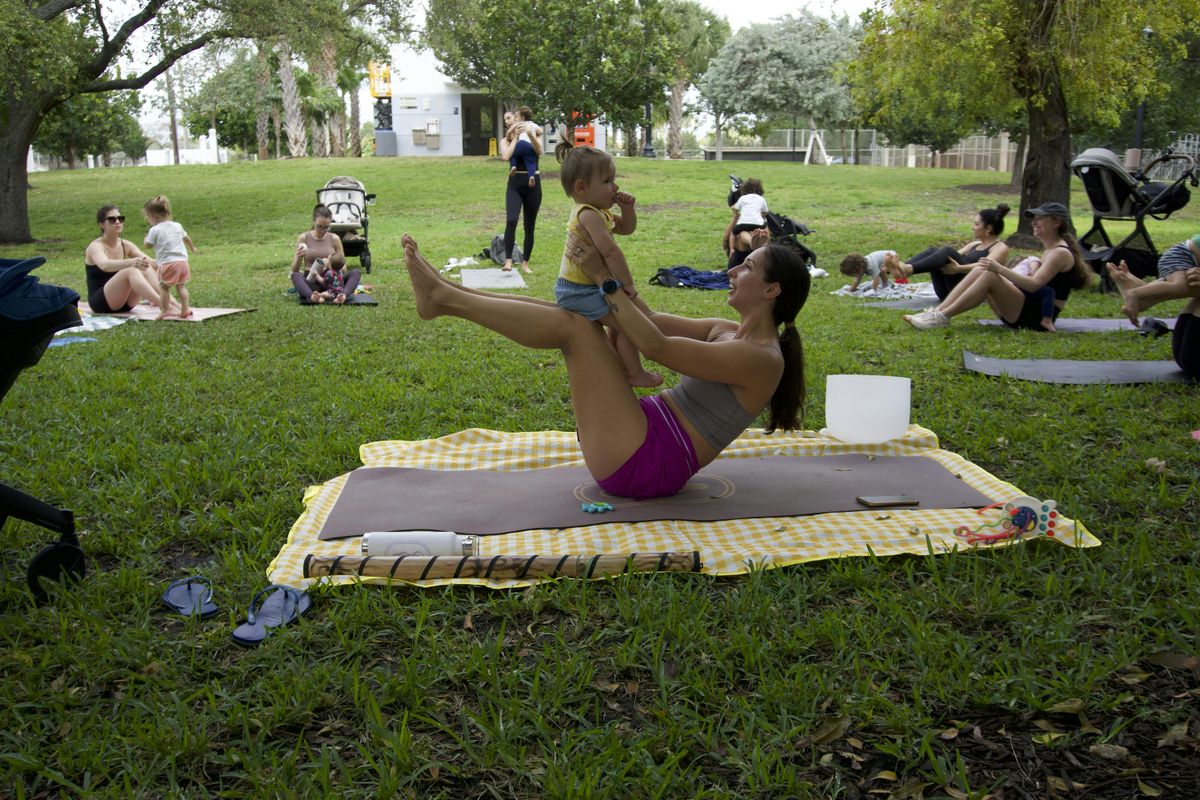 Mommy & Baby Yoga in the Park - Brickell