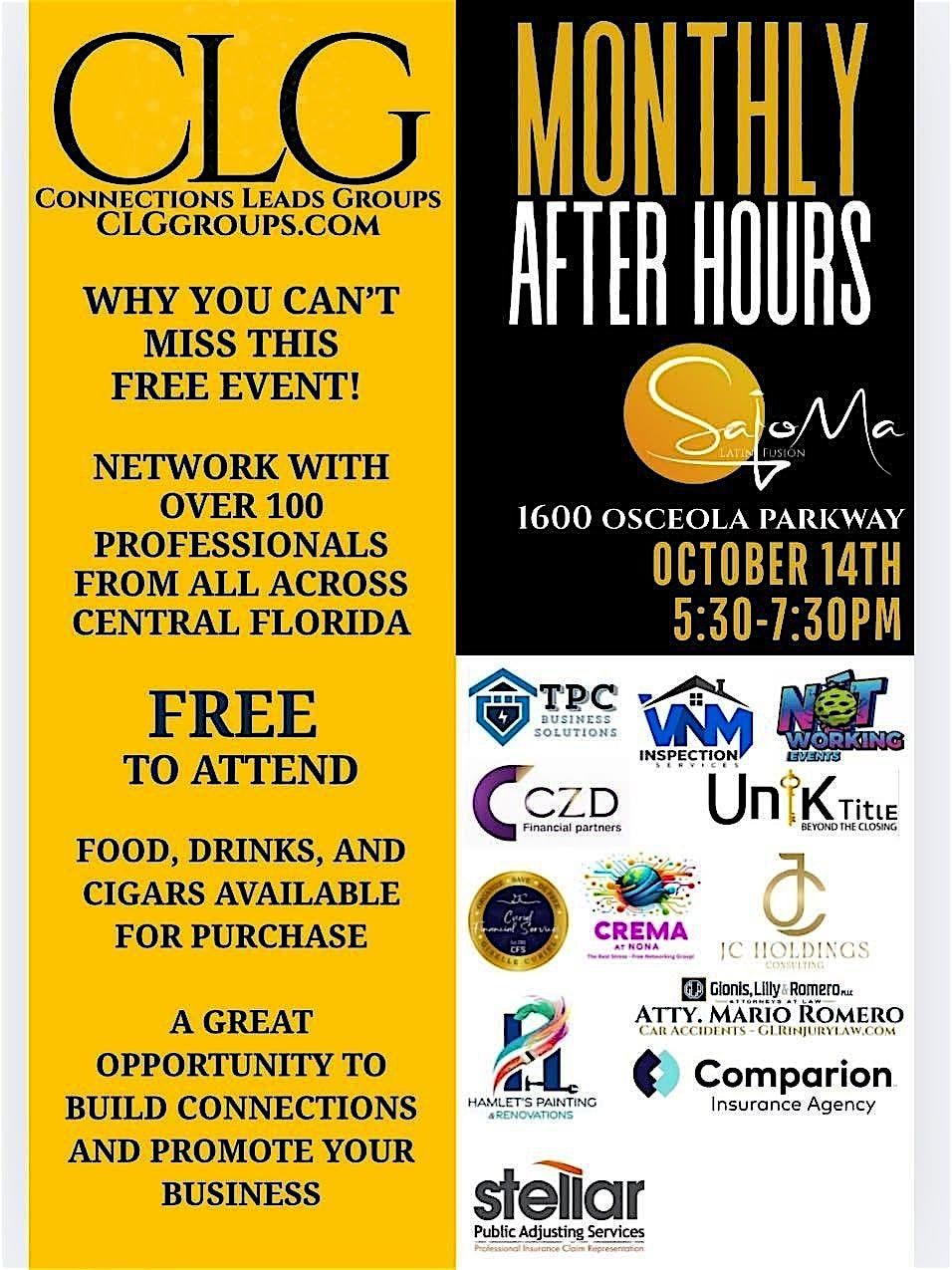 CLG after hours October - FREE