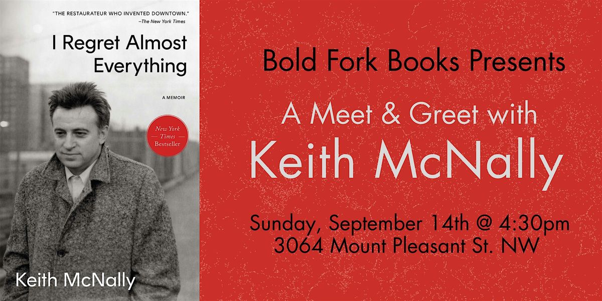 A Meet & Greet + Book Stamping with Keith McNally at Bold Fork Books
