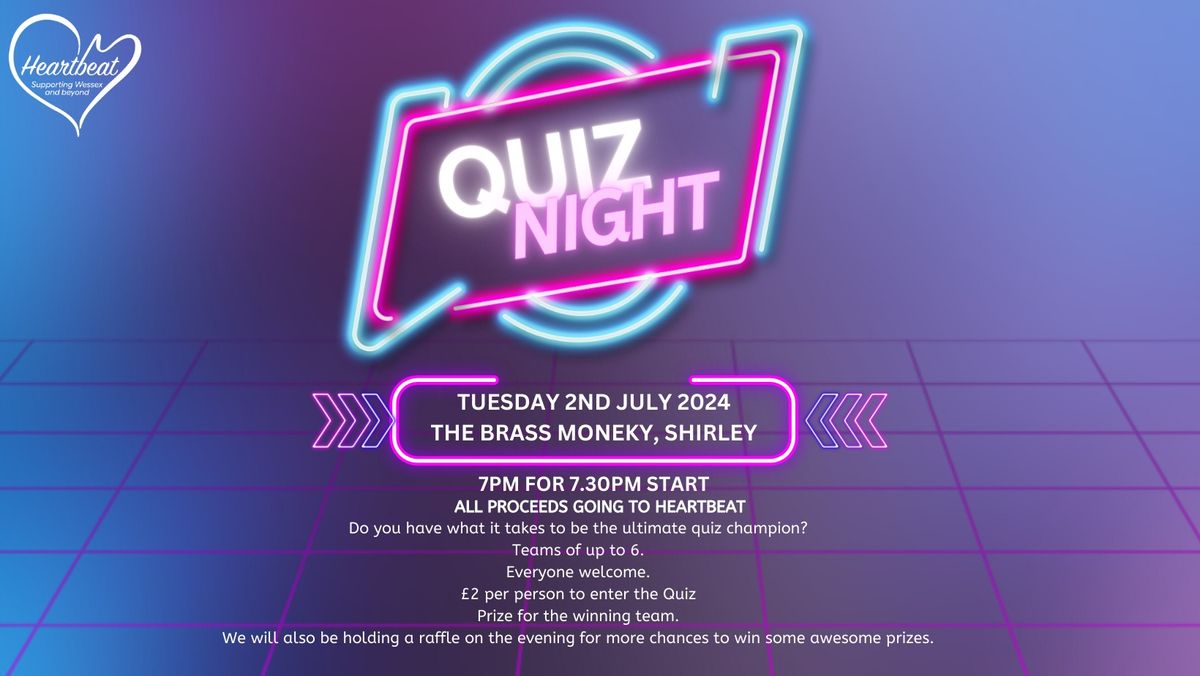 Quiz Night at The Brass Monkey