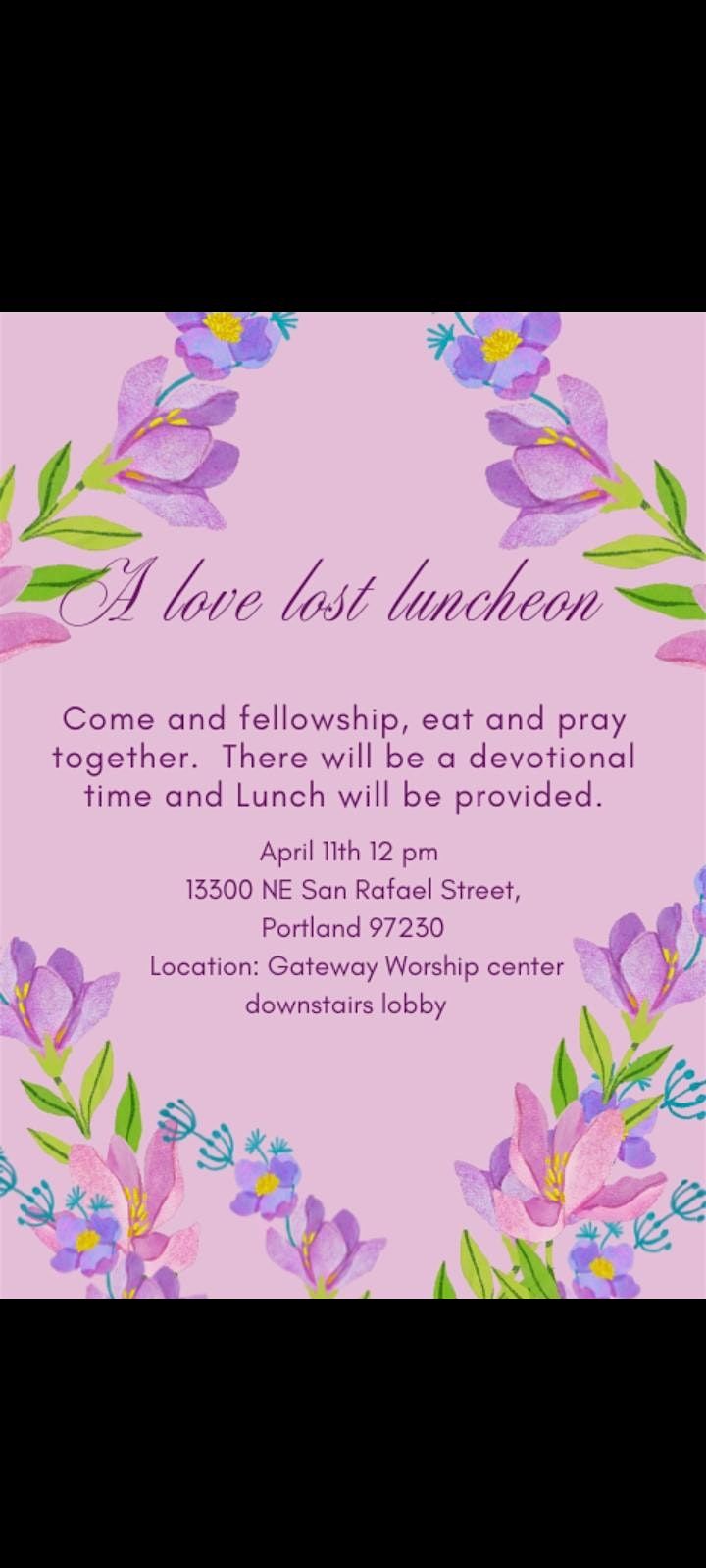 A love lost luncheon