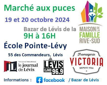 Bazar de L\u00e9vis 19-20 octobre 2024