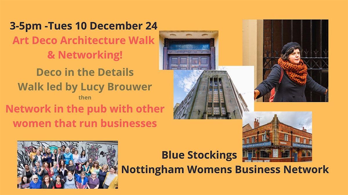 December Blue Stockings: Architecture Walk  with Lucy Brouwer & Networking