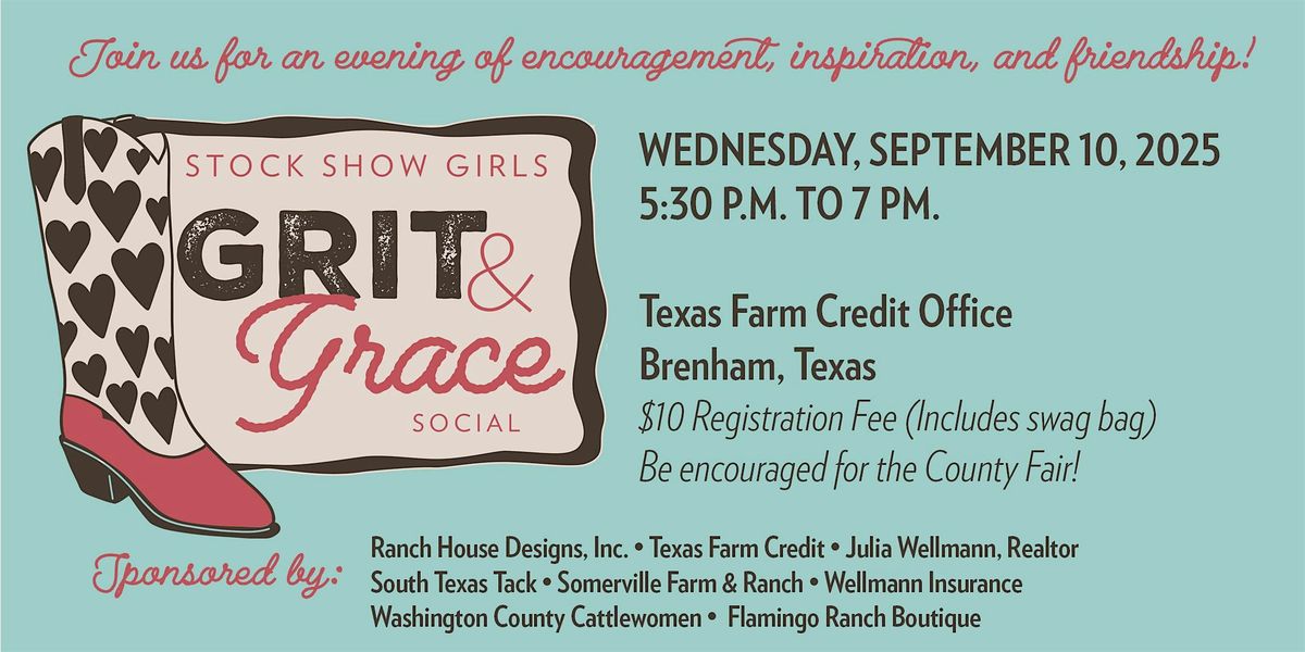Stock Show Girls "Grit and Grace" Social - Washington County