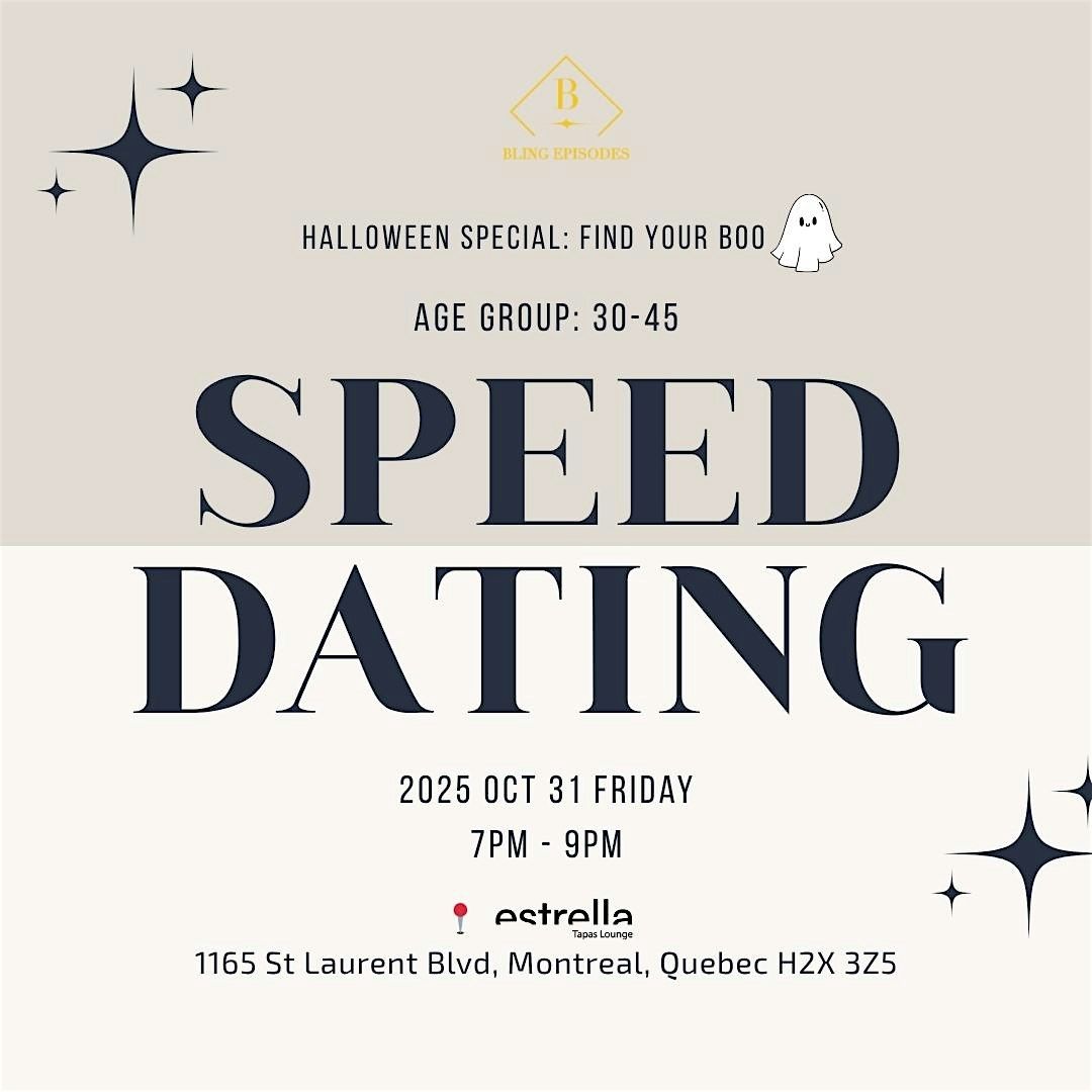 Speed Dating | 30-45 | Halloween Singles Night