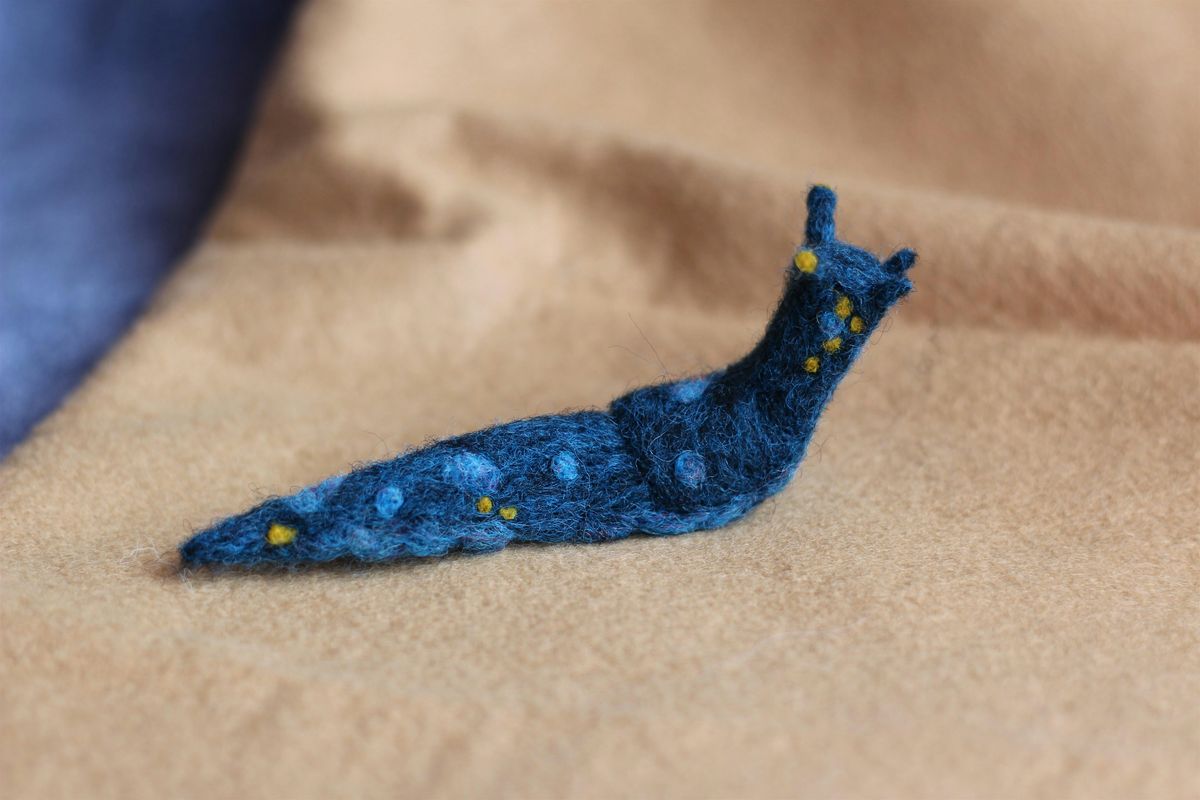 Needle Felt a Space Slug : Beginners Friendly Felting Workshop