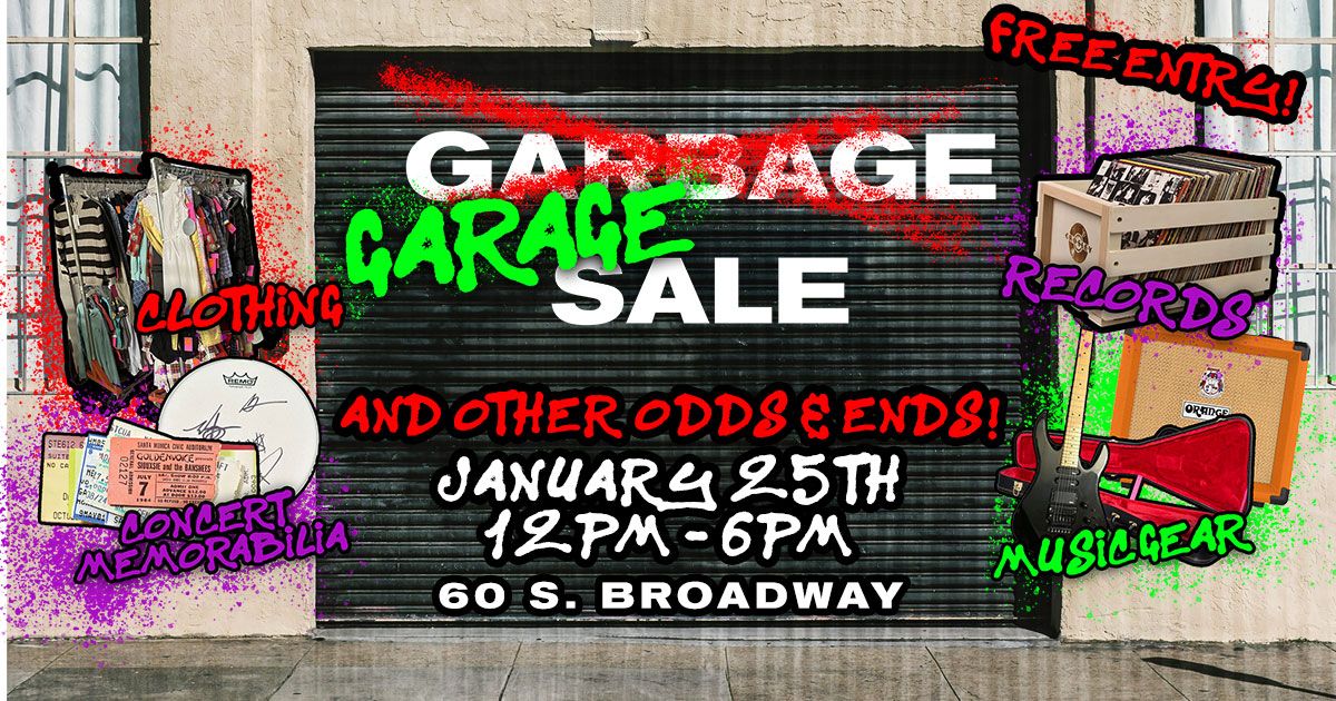 HQ Garage Sale: Records + Clothes + Music Gear + Memorabilia + Collectibles + Odds & Ends