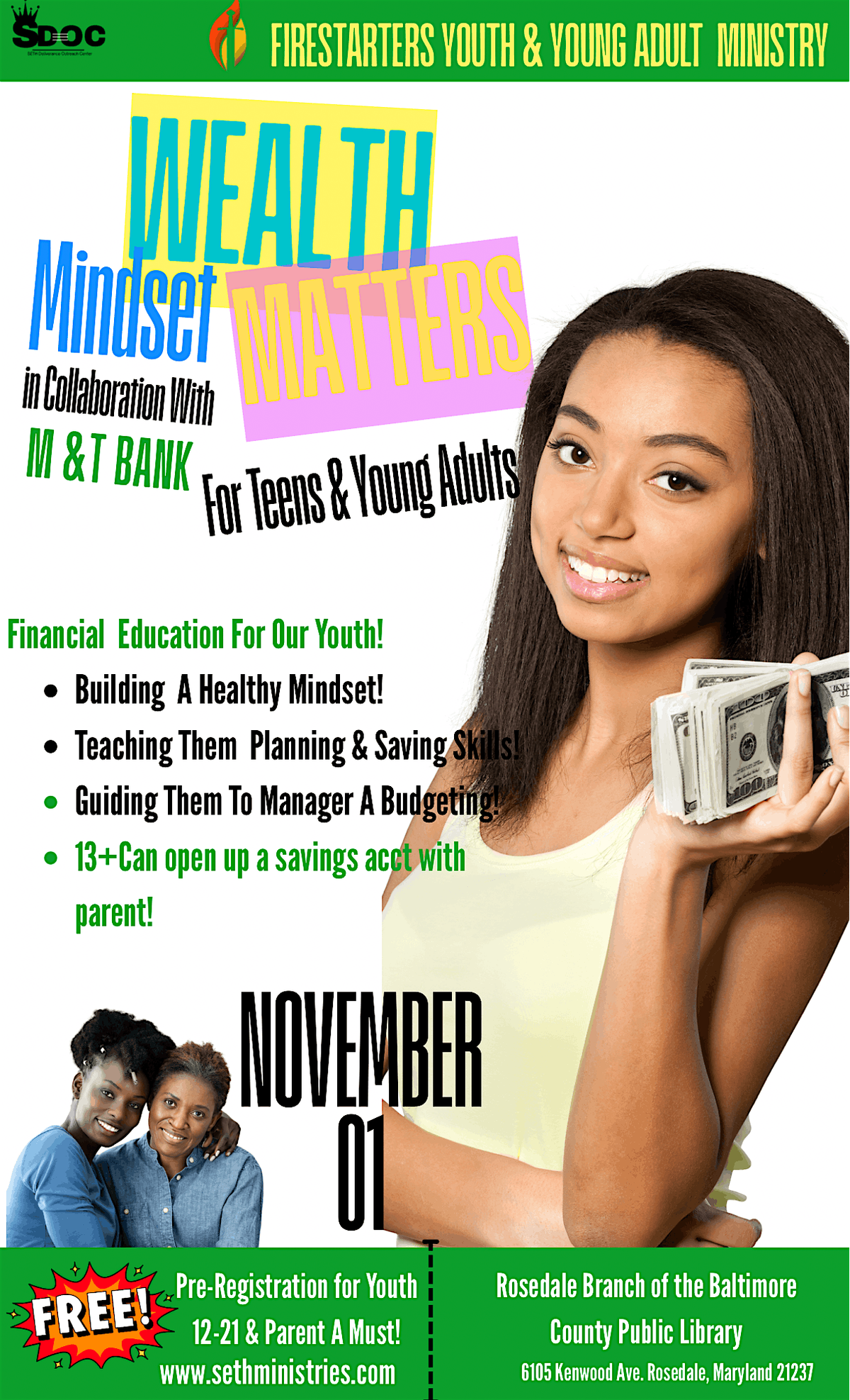 A Wealthy Mindset Matters Youth Gathering!