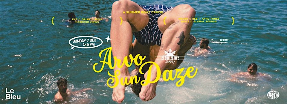E1 Sunday: Arvo Sundaze Summer Boat Cruise in Sydney | Dec 7