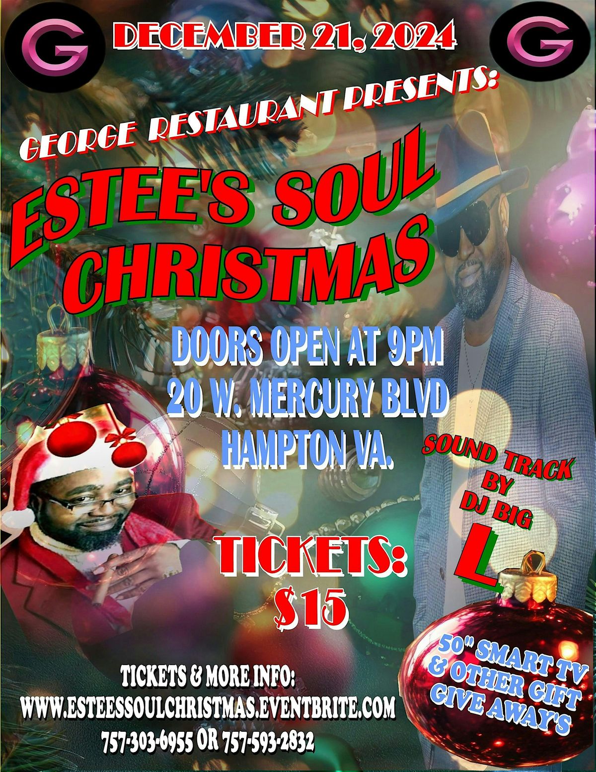 George restaurant  presents : Estee's soul Christmas