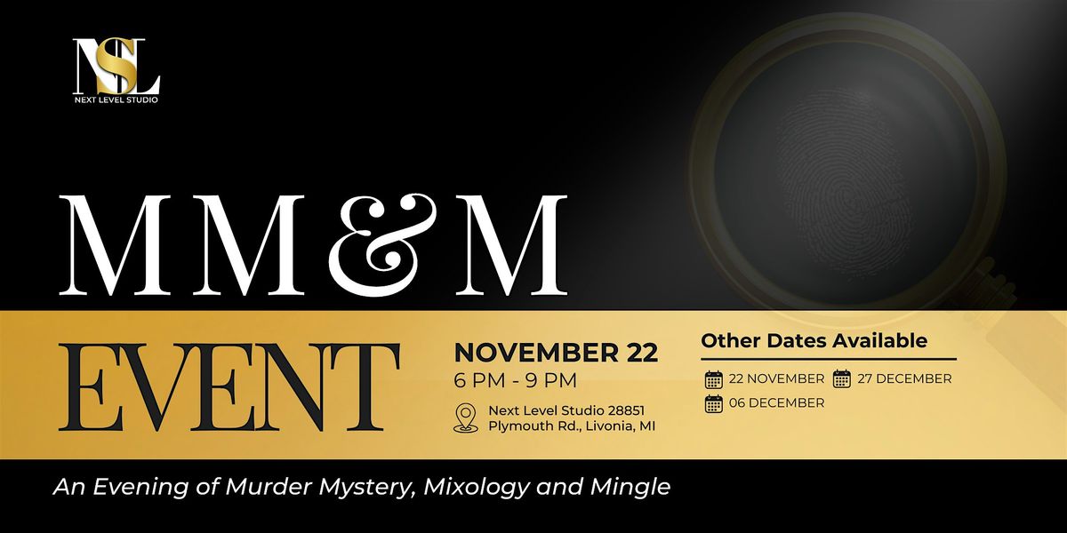 An Evening of M**der Mystery, Mixology and Mingle