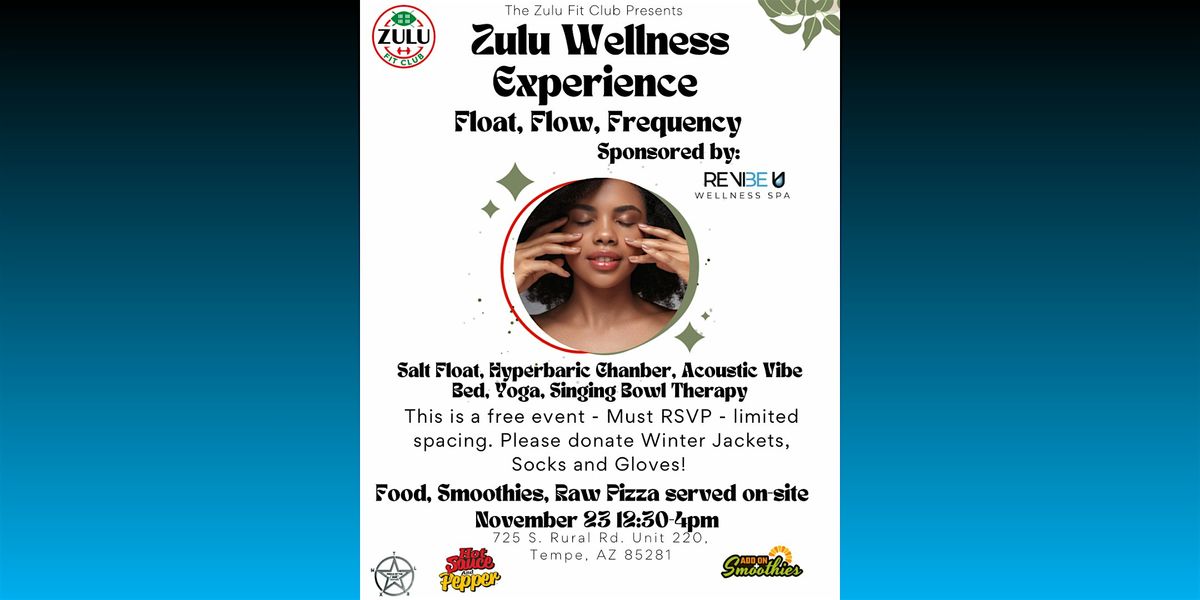 Zulu Fit Club Wellness Experience: Float + Flow + Frequency