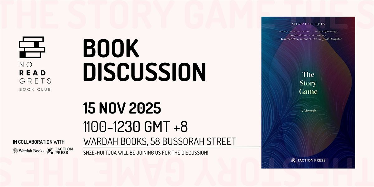 No Readgrets Book Club Discussion on 15 November 2025: The Story Game