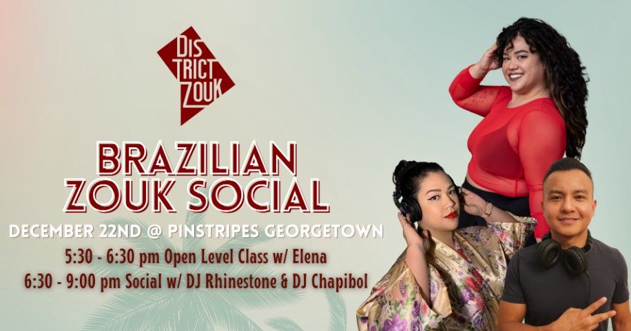 Sunday Zouk Social w\/ Elena, DJ Rhinestone & DJ Chapibol