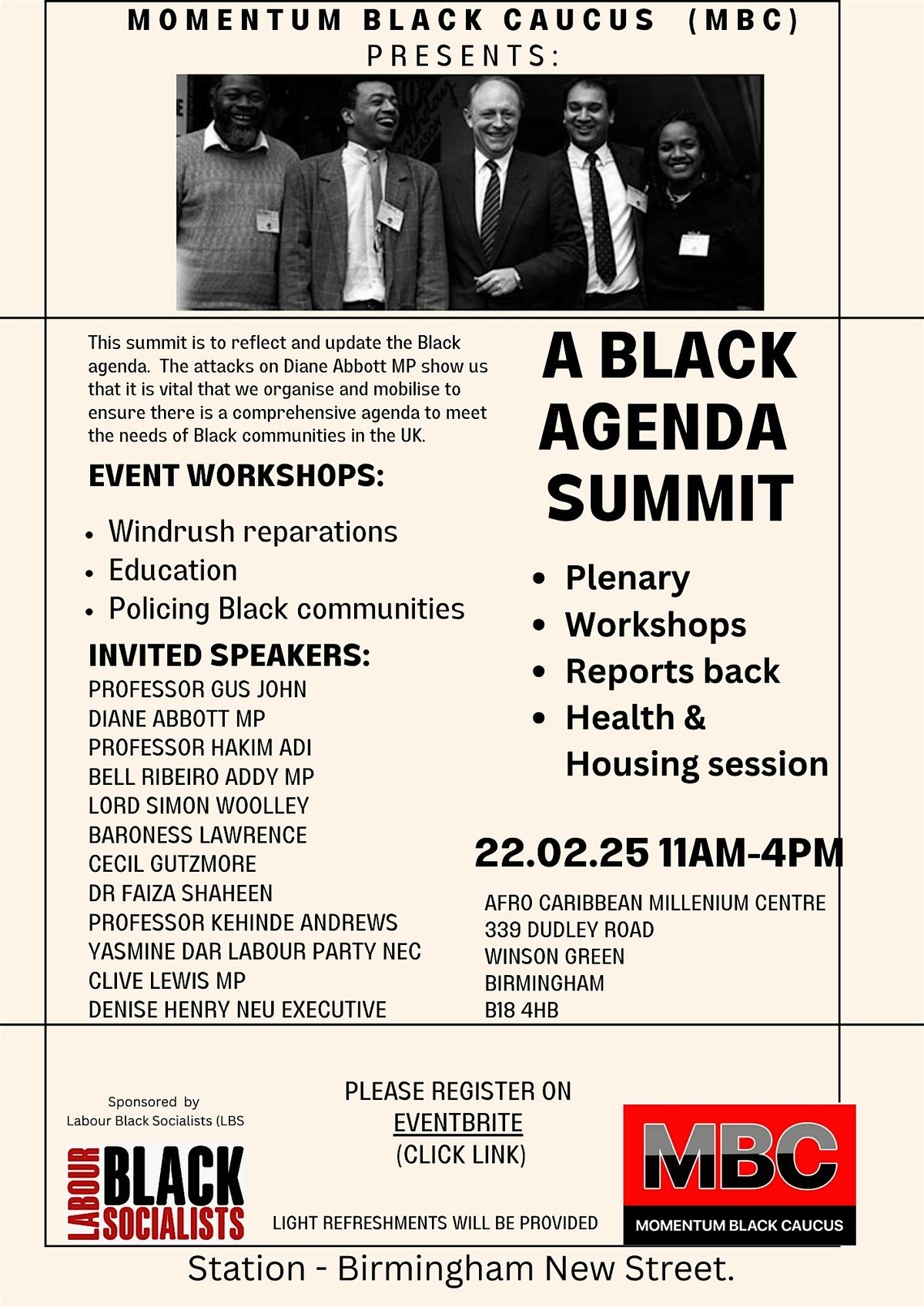 MBC Black Agenda Summit 22.02.25