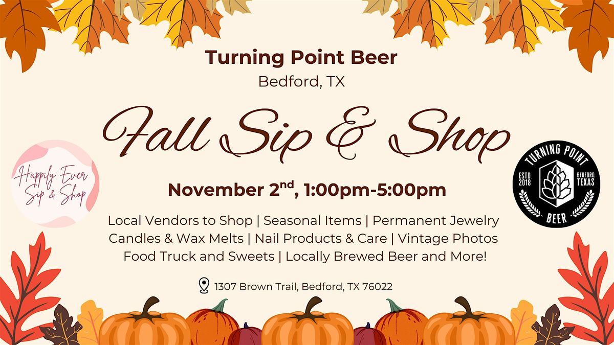 Bedford Fall Sip & Shop Market