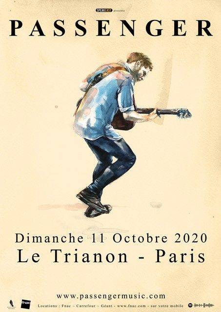 Concert report\u00e9 : Passenger | Le Trianon, Paris