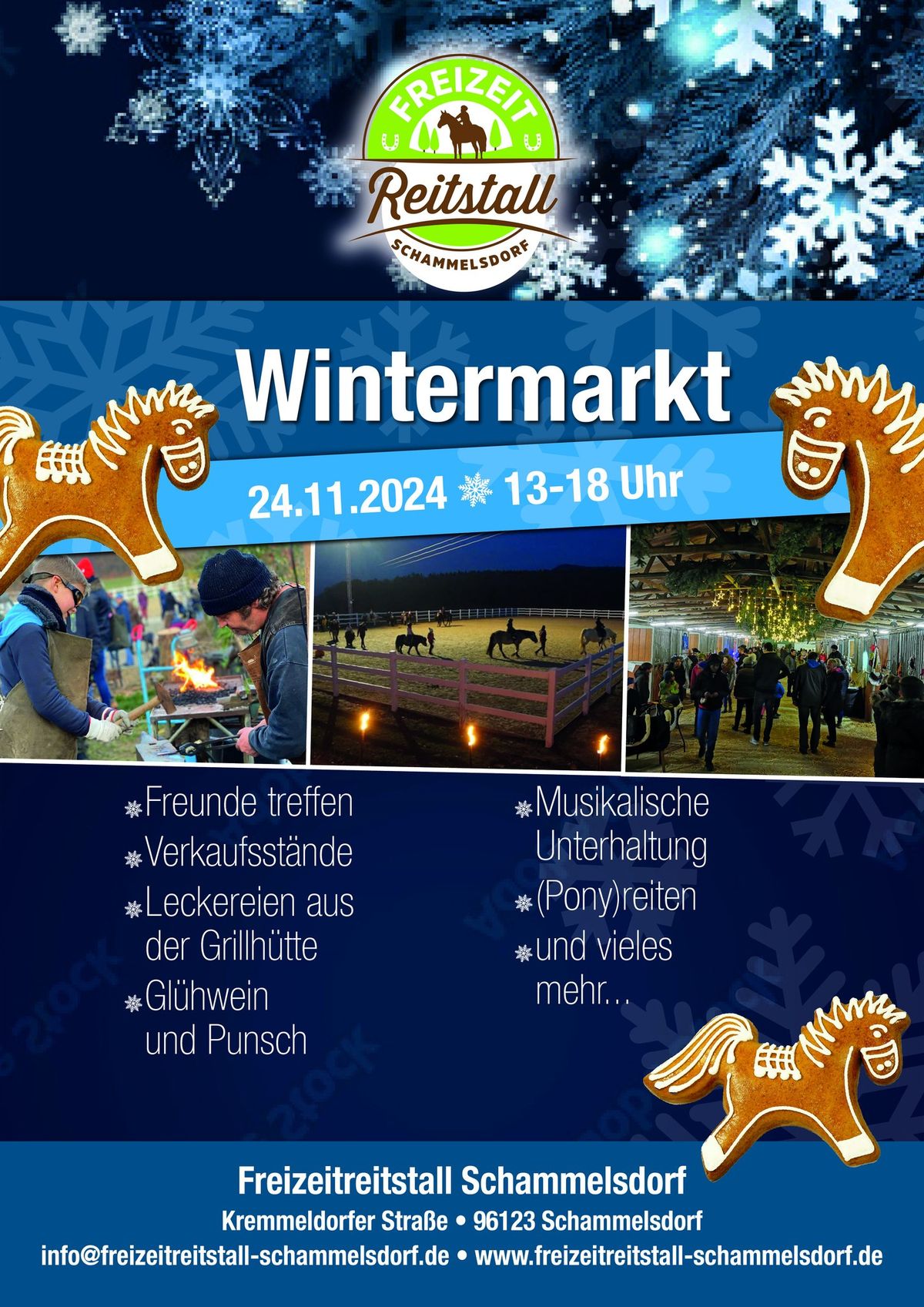 Wintermarkt und Ponyreiten