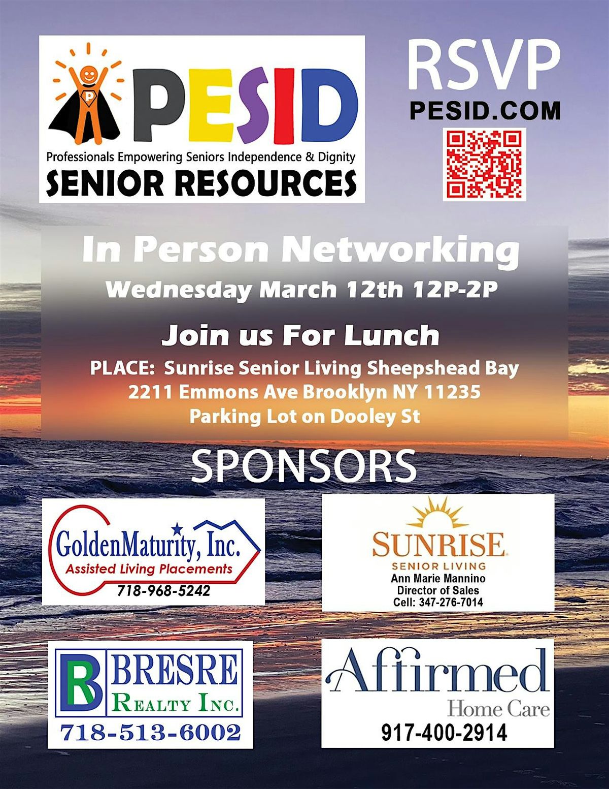 PESID In Person Networking Lunch