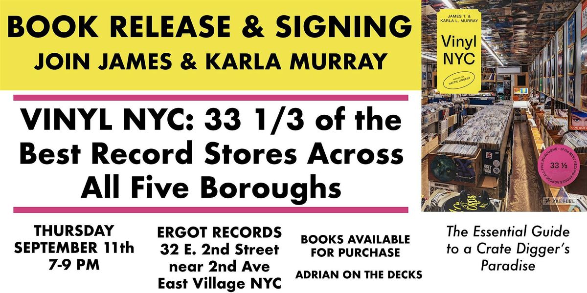 VINYL NYC BOOK RELEASE & SIGNING