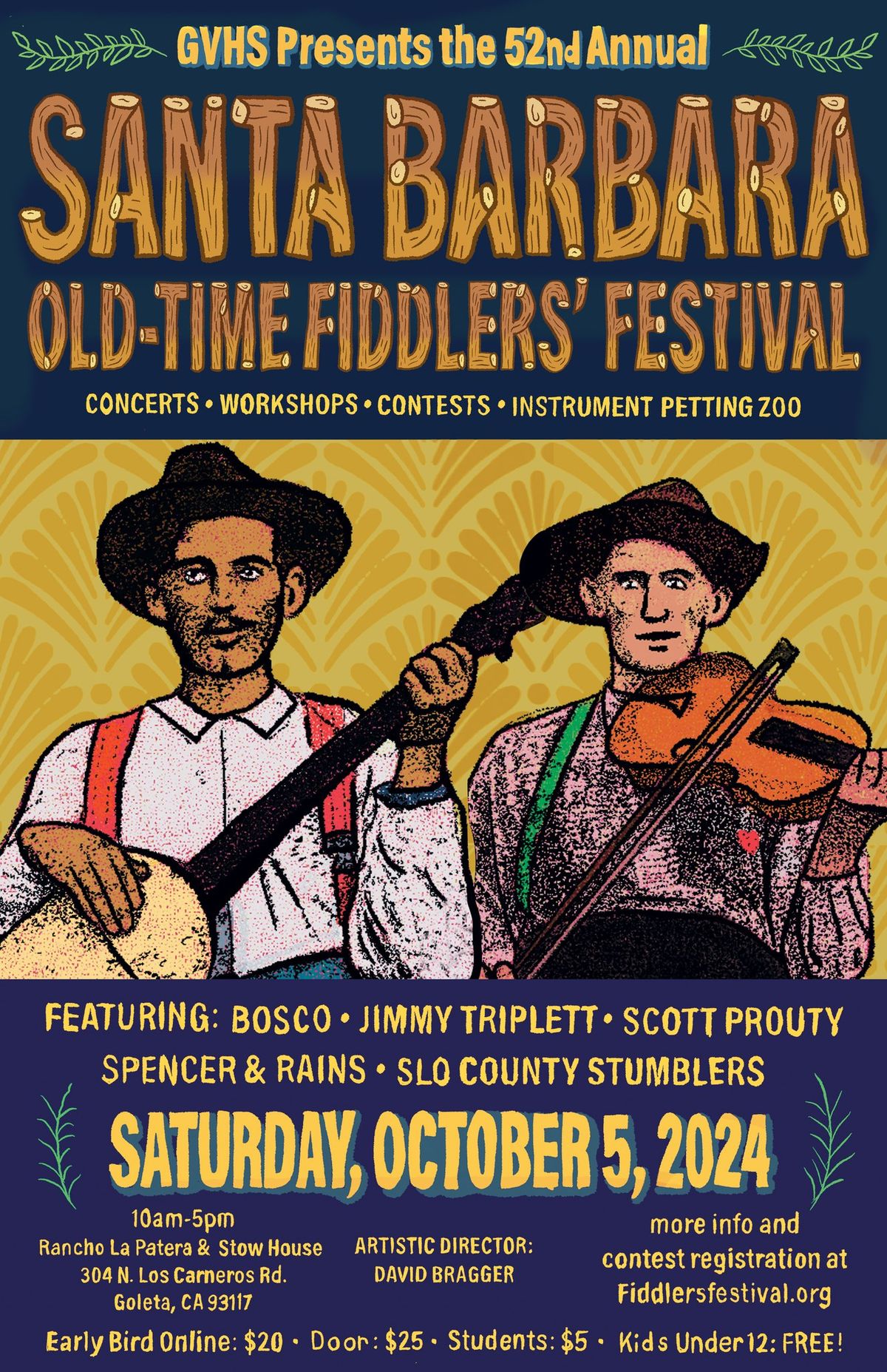 52nd Annual Santa Barbara Old-Time Fiddlers' Festival - Oct. 5th