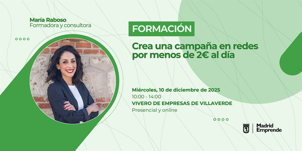 Formaci\u00f3n gratis | Crea una campa\u00f1a en redes por menos de 2 \u20ac al d\u00eda