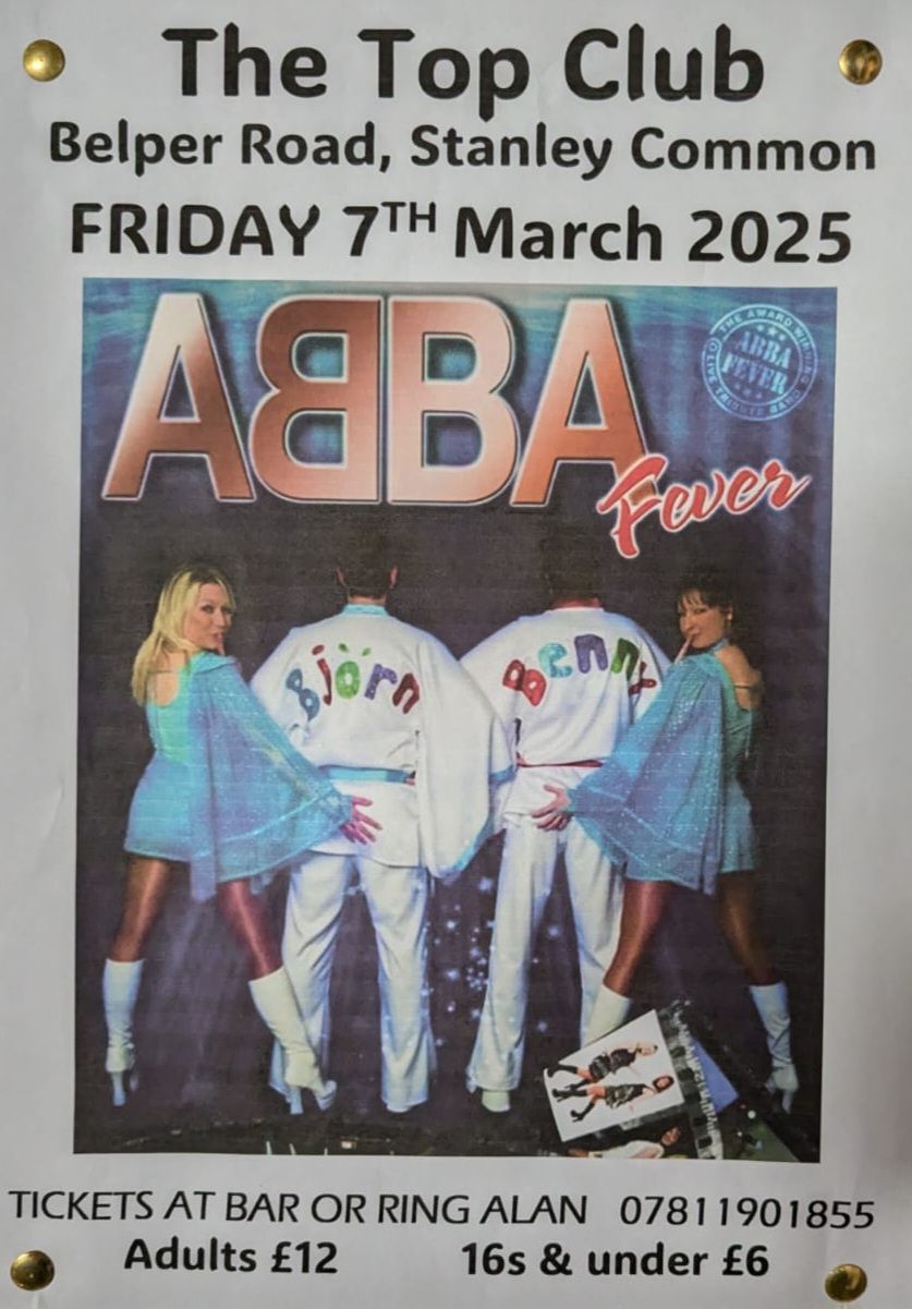 ABBA FEVER - *Ticketed event* Adults \u00a312 - under 16s \u00a36