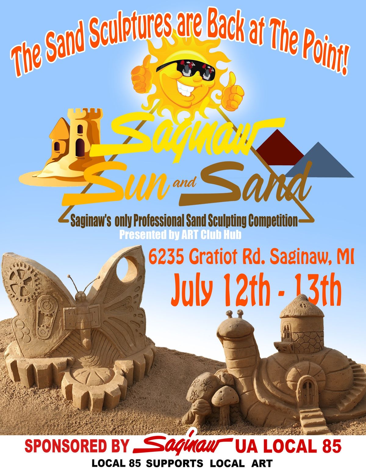 SAGINAW, SUN and SAND Professional Sand Carving Competition
