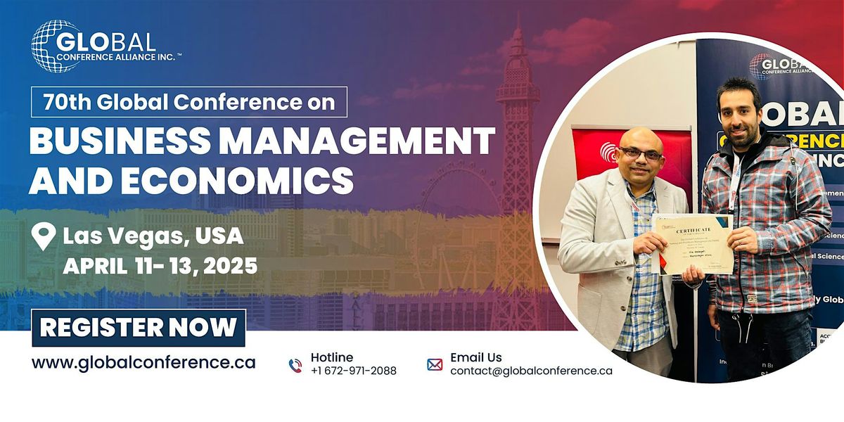 70th Global Conference on Business Management and Economics (GCBME)