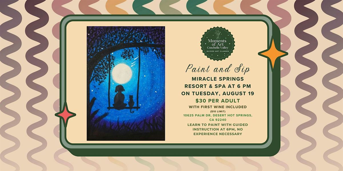 Summer Night Swing Set Paint and Sip