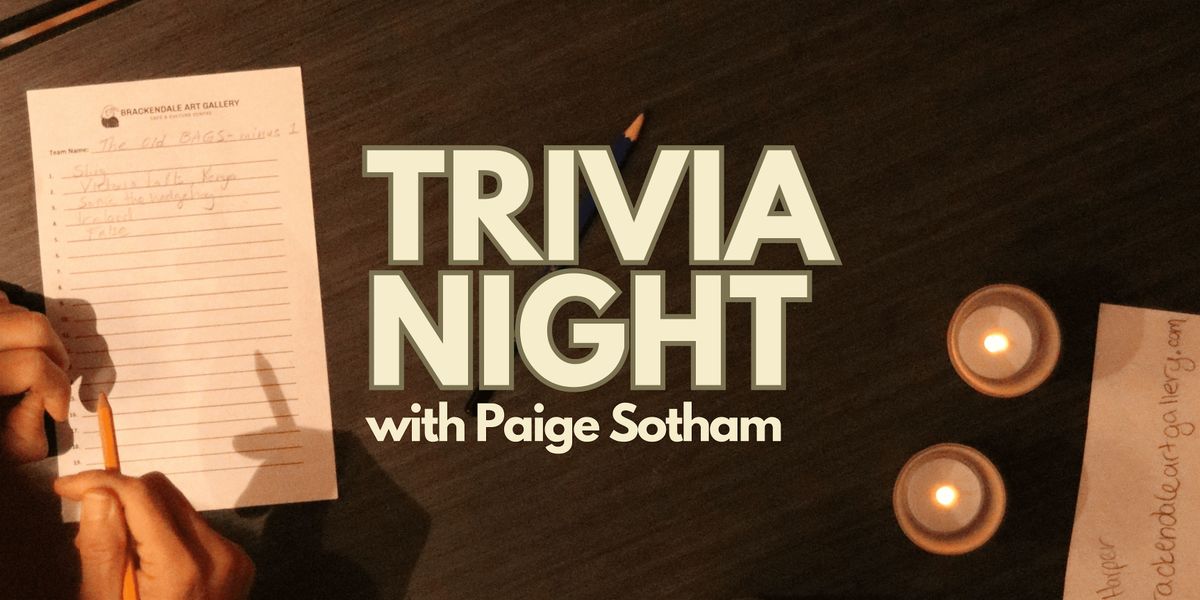 Trivia Night with Paige Sotham