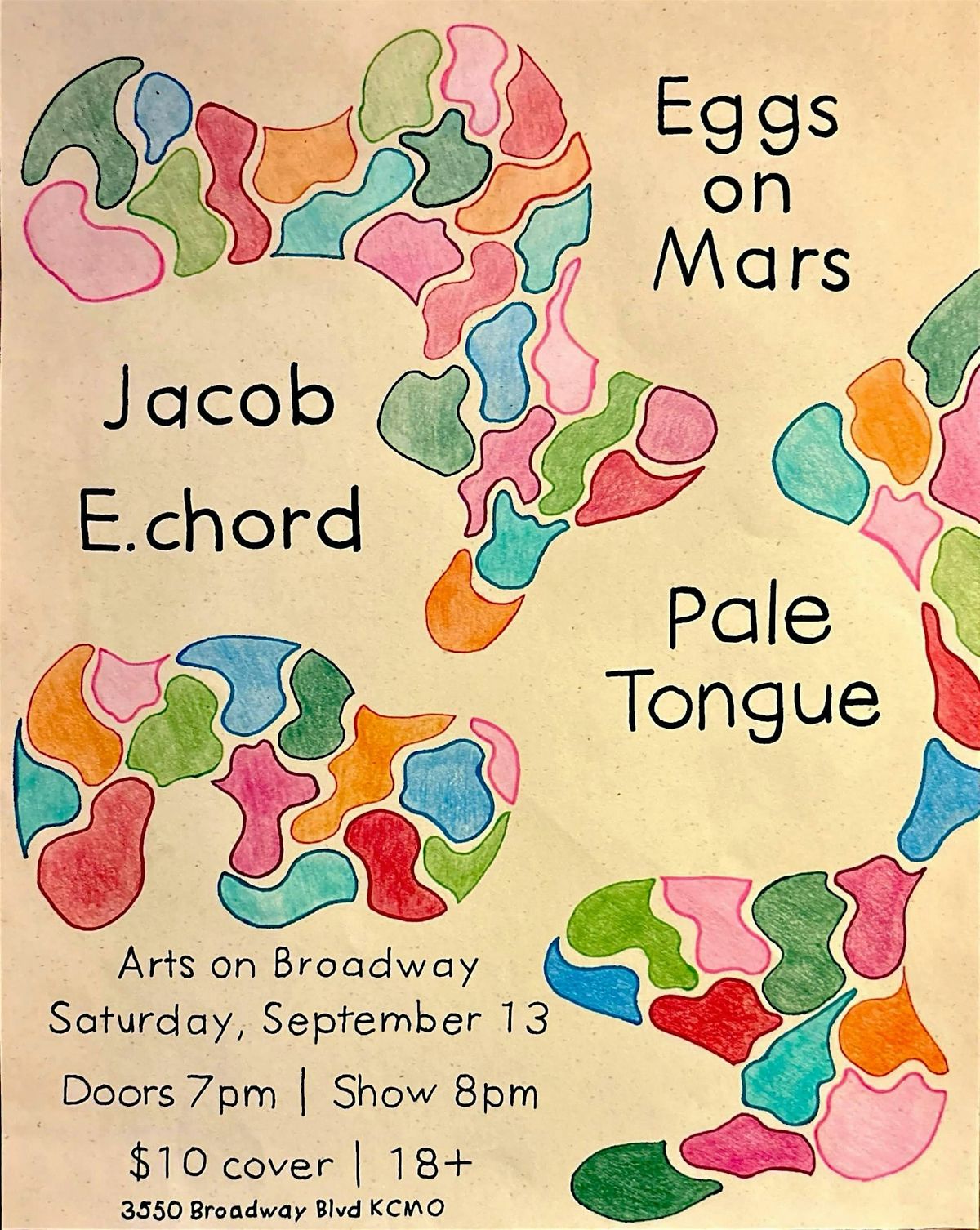 Eggs on Mars w\/ Jacob E. chord and Pale Tongue