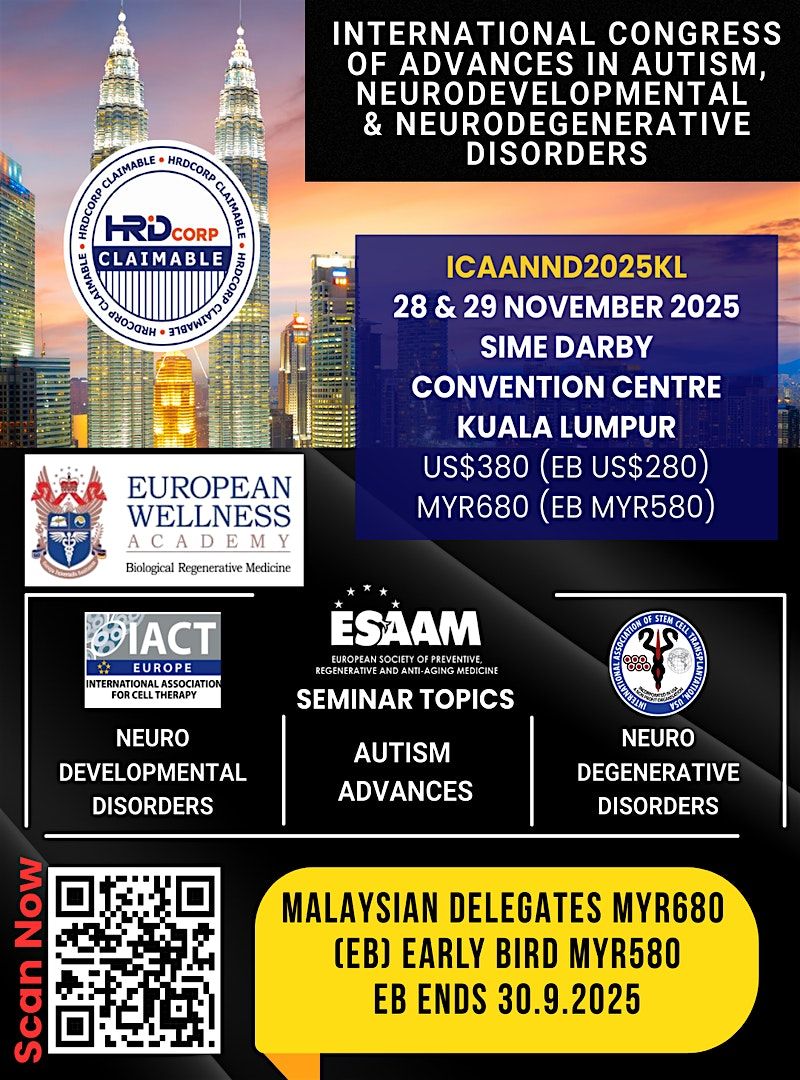 Int. Cong. of Adv. in ASD, Neurodevelopmental & Neurodegenerative Disorders