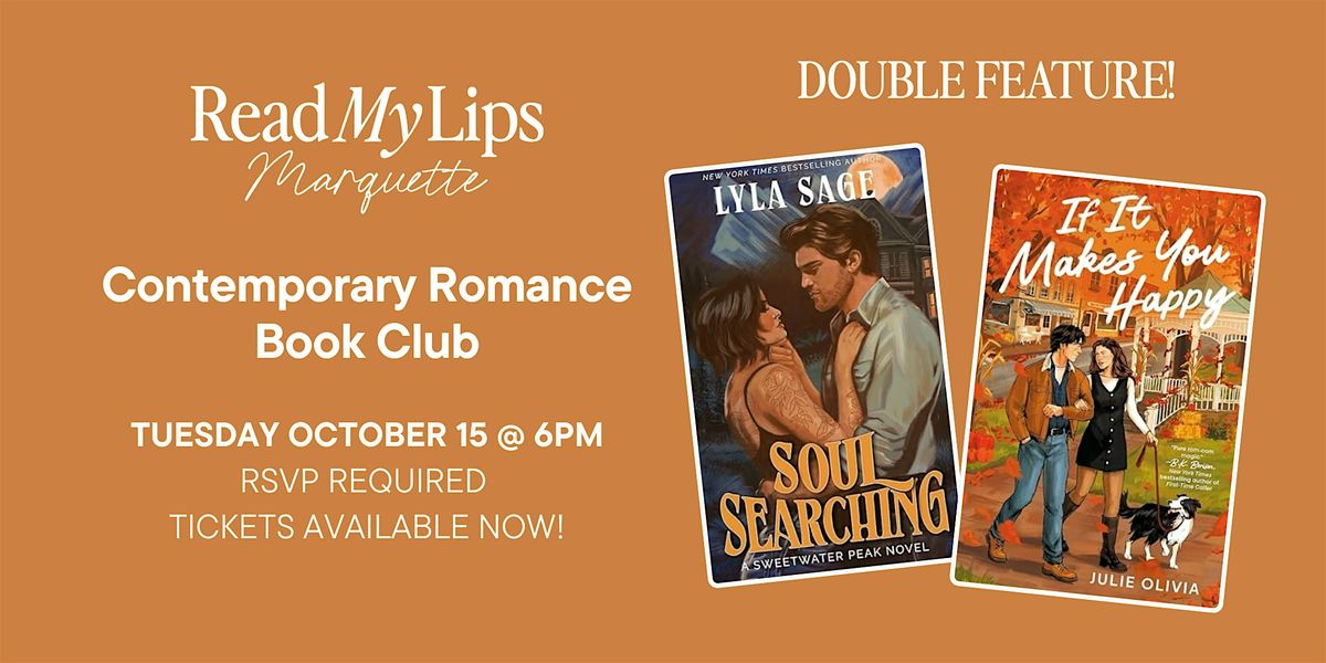 Read My Lips MQT Contemporary Romance Book Club \/ DOUBLE FEATURE