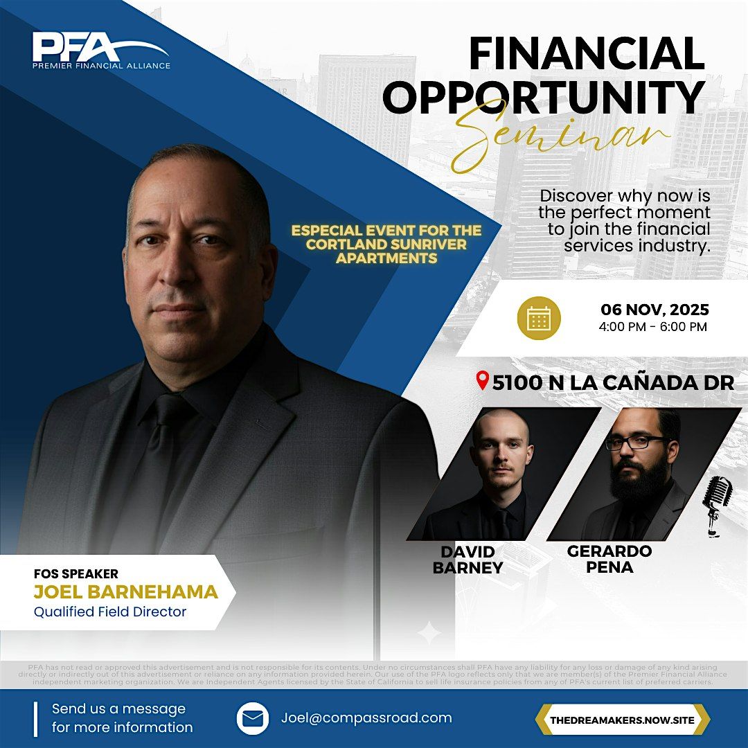 Become a Living Benefits Specialist at Our Financial Opportunity Seminar!