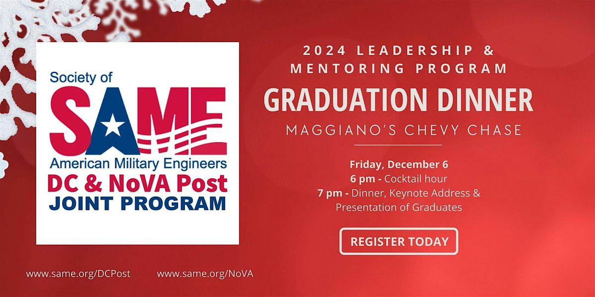 SAME DC\/NoVA Post hosts the Leadership and Mentoring Program Graduation