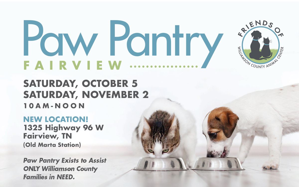 WCAC Paw Pantry - Fairview