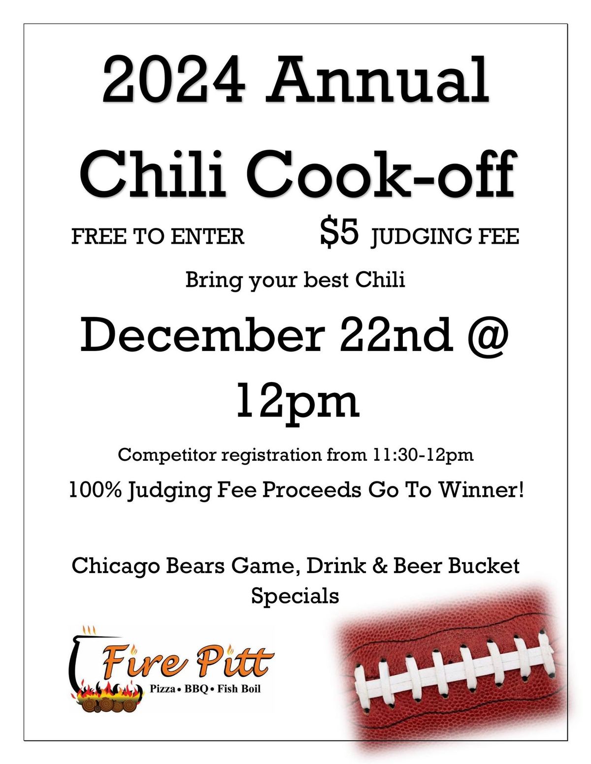 2024 Chili Cook-off Competition