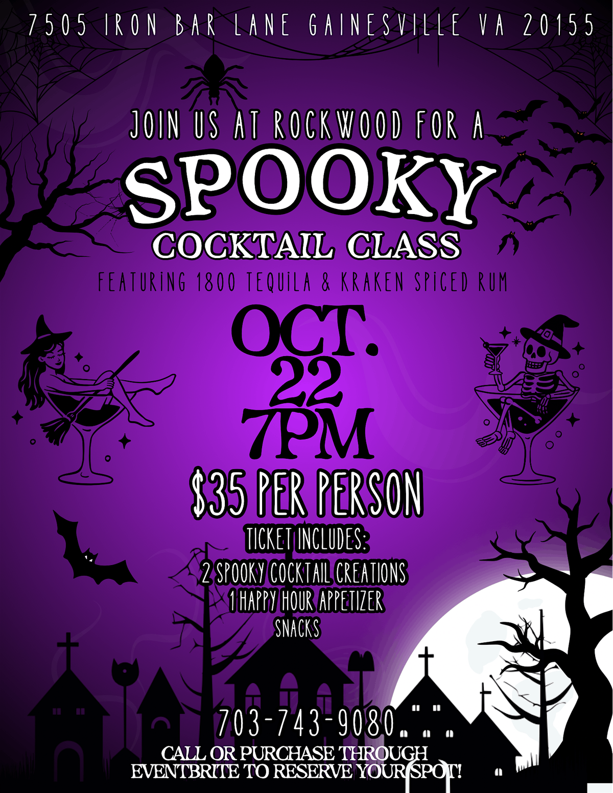 Spooky Cocktail Class @ Rockwood
