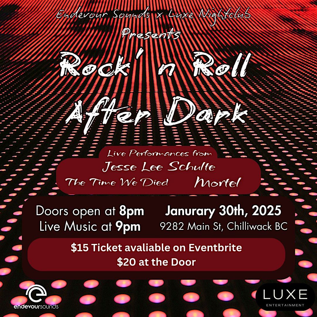 Rock 'n Roll After Dark: Jesse Lee Schulte Live at Luxe