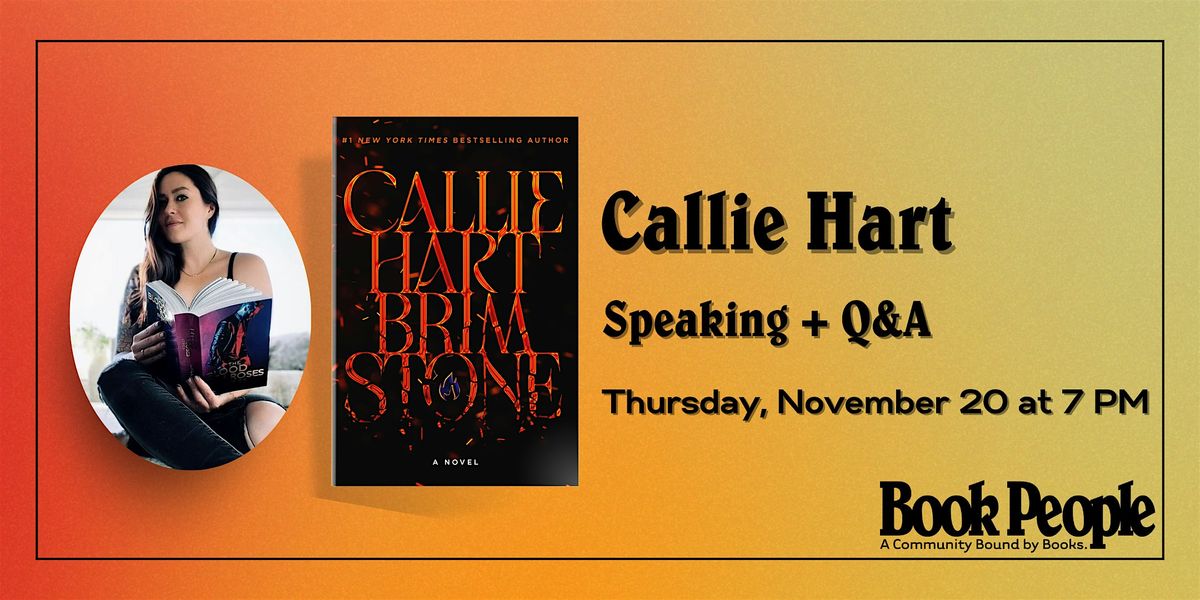 BookPeople Presents: Callie Hart - Brimstone