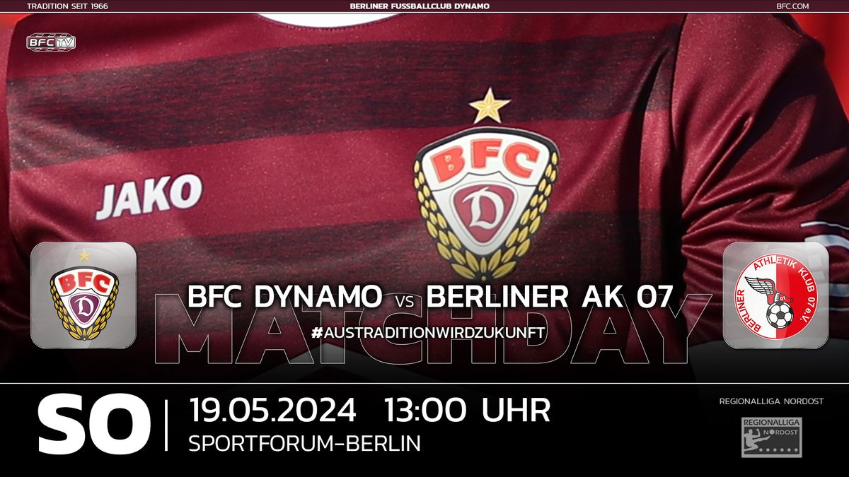 34.Spieltag | BFC Dynamo - Berliner AK07