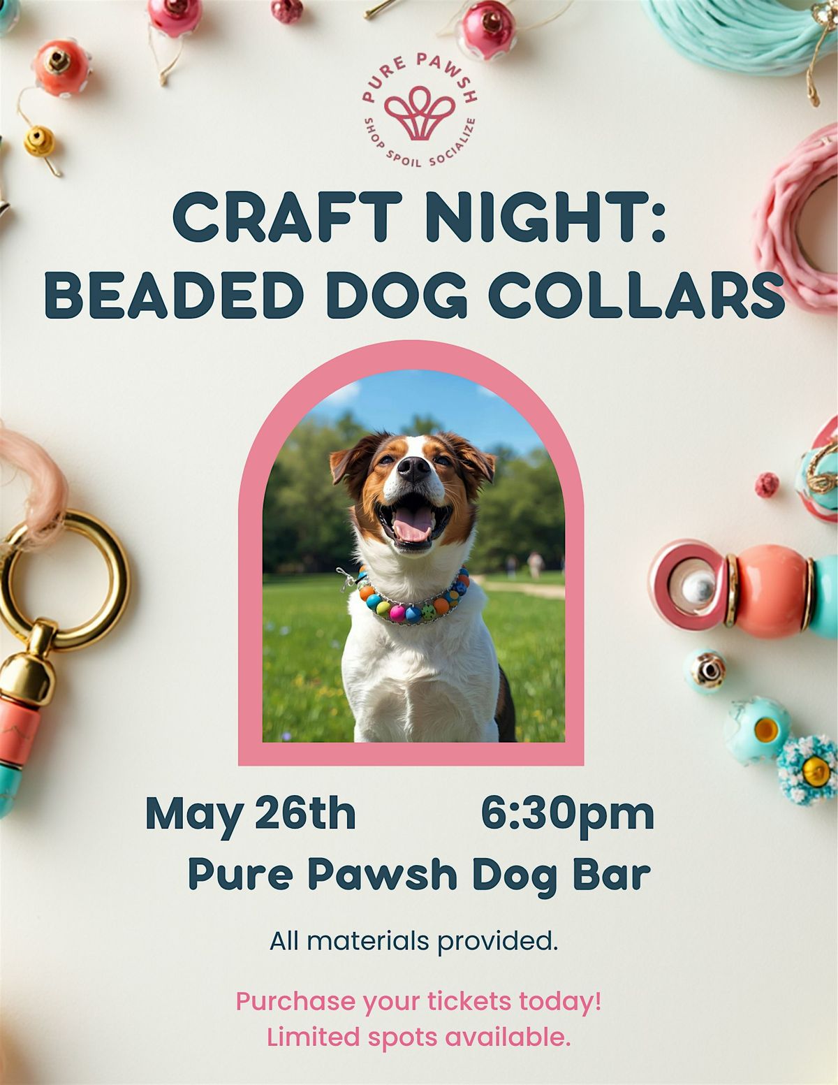 Craft Night: Beaded Dog Collars