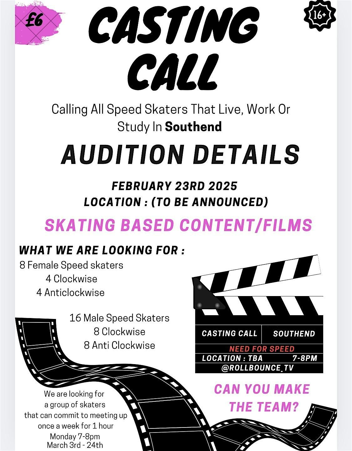 RollBounce TV casting Call (Southend)