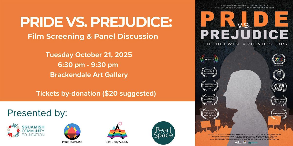 Film Screening - Pride vs. Prejudice: The Delwin Vriend Story