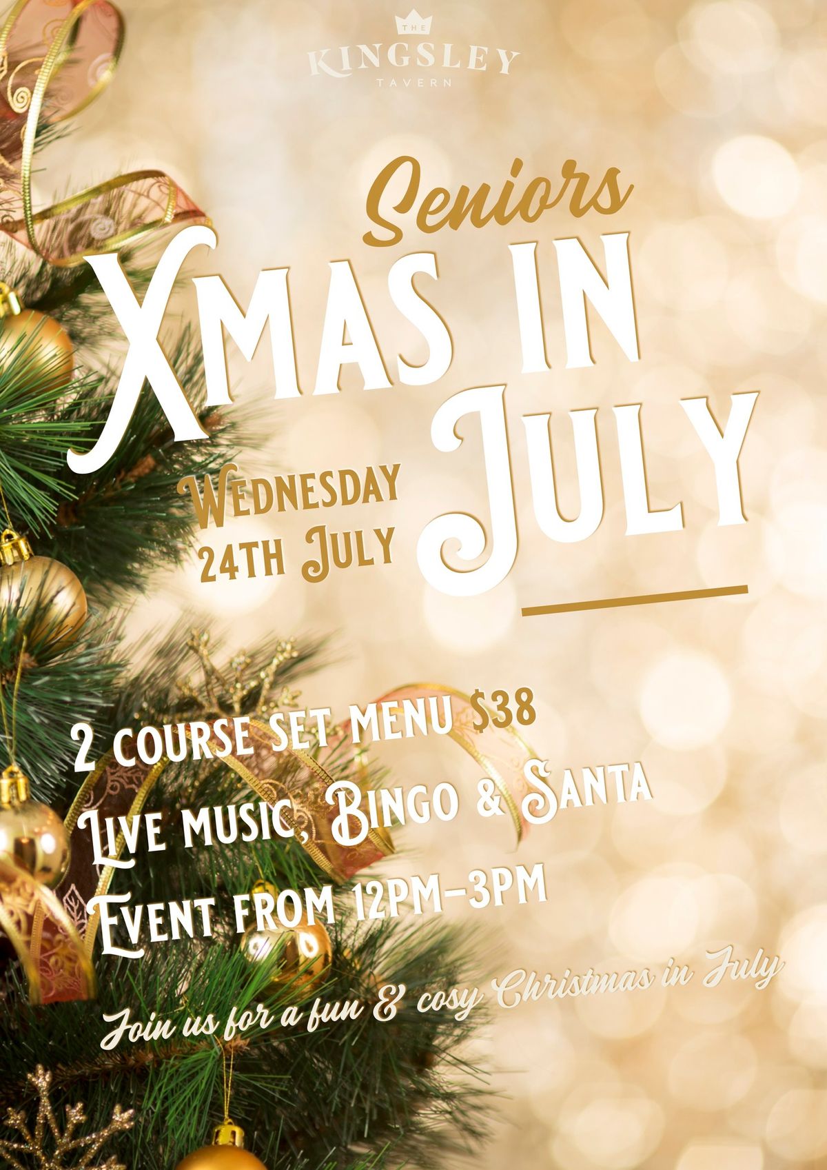 Seniors Christmas in July Lunch