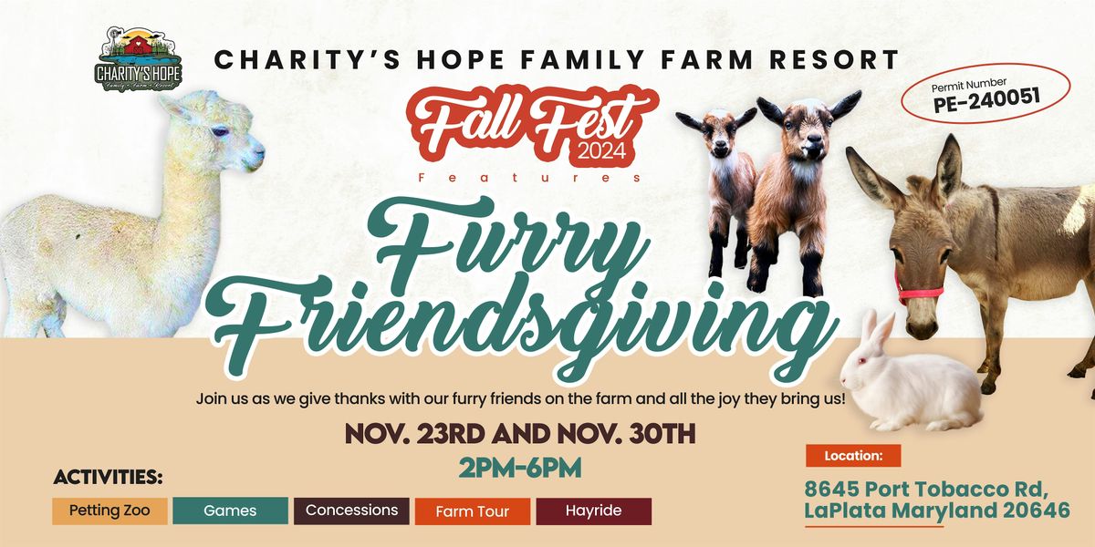 Fall Fest Presents\u20262nd Annual Furry-Friendsgiving on the Farm