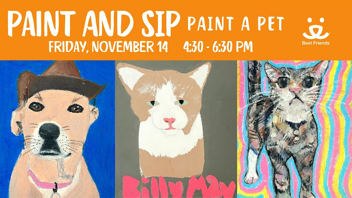 Paint & Sip:  Paint a Pet
