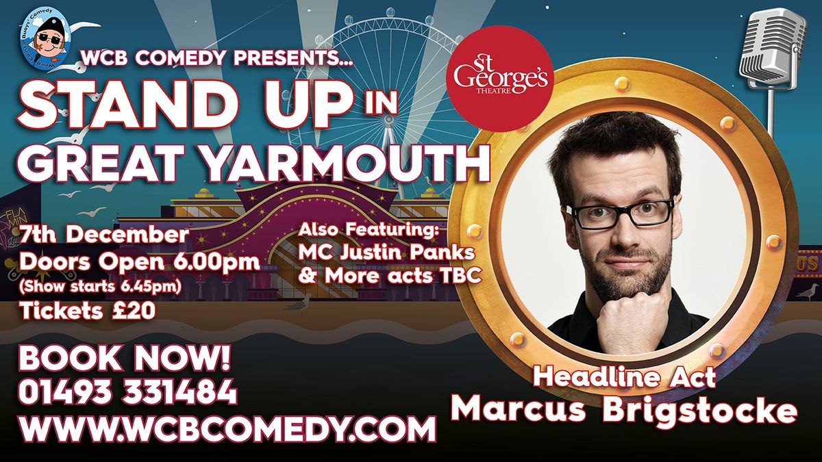 WCB Comedy Stand up in Yarmouth with headliner Marcus Brigstocke