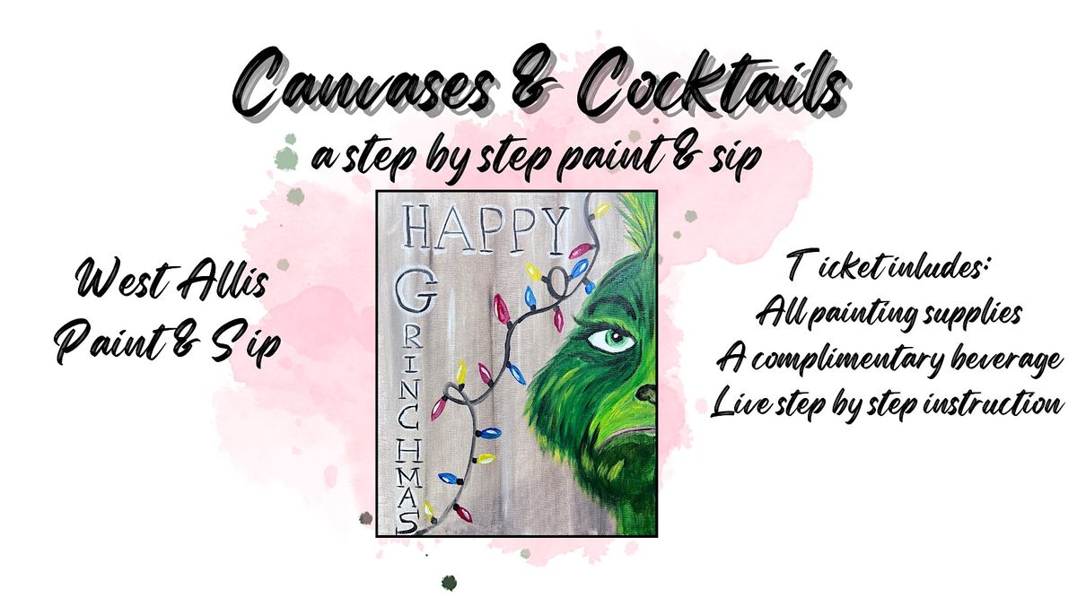 Canvases & Cocktails at bAR wEST in West Allis!